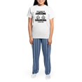 thumbnail image 4 of CafePress - Awesome Grandma Looks Like Pajamas - Women's Short Sleeve Print T-Shirt and Pants Light Cotton Pajama Set, 4 of 7