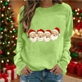 thumbnail image 2 of Horkkom Christmas Sweaters for Women Funny Santa Claus Graphic Sweatshirts Holiday Party Pullover Sweatshirt M, 2 of 5