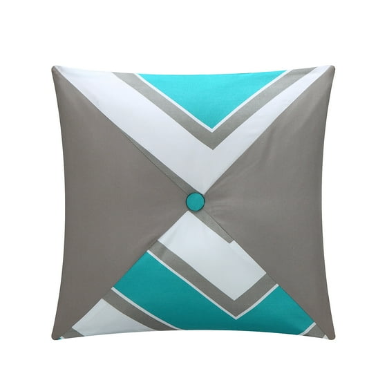Chic Home 10 Piece Roxy Chevron And Geometric Printed Reversible Chic Home 10 Piece Roxy Chevron And Geometric Printed Reversible King Bed In A Bag Comforter Set Grey Sheets Decorative Pillows Included