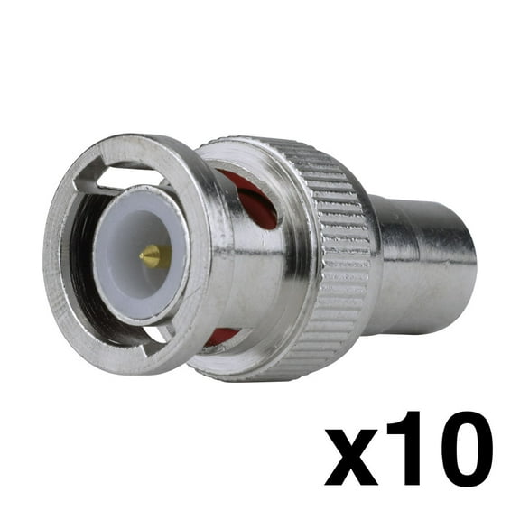 Construct Pro RCA Female to BNC Male Adaptors (10 Pack)