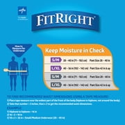 FitRight Incontinence Underwear for Men, Adult Diapers, Ultra Absorbent, Large/XL, 40in to 56in, 20 Count