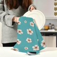 thumbnail image 6 of SKYSONIC Kitchen Dish & Tea Towel Beigen Flowers Reusable Cloths for Cooking and Drying Dishes for Home Kitchen Cleaning, 28x18in-1PC, 6 of 7