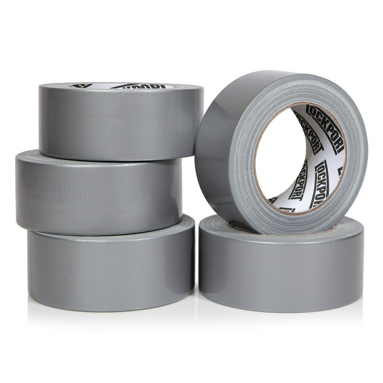 Duct Tape Heavy Duty - 5 Roll Multi Pack - Silver 90 Feet x 2 Inch -  Strong, Flexible, No Residue, All-Weather and Tear by Hand - Bulk Value for  Do-It-Yourself Repairs