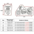 thumbnail image 3 of Motorcycle Cover Indoor Outdoor Motorcycle Protective Cover Watertight Sunproof Snowproof Windproof Scratchproof Dirtproof Motorcycle Cover (with Locking Hole), 3 of 8