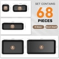 thumbnail image 2 of 【68Pcs】【5 Size】 Tool Box Organizer Tray Divider Set, 【Black】 Desk Drawer Organizer, Garage Organization and Storage Toolbox for Rolling Tool Chest Cart Cabinet WorkBench Parts, 2 of 4