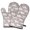 Vintage Bull Terrier, variant on Cute Oven Mitts,Yellow Boston Terrier and Flower Oven Mitt 2-Pack Set,Kitchen Gloves for Oven,Heat Resistant Oven Mitts 7.7"x12"