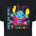 thumbnail image 3 of Disney - Lilo & Stitch - Drop The Beat - Juniors Cropped Cotton Blend T-Shirt, 3 of 5