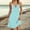 Sky Blue, variant on SMihono Vacation Dresses for Women Summer Trendy Eyelet Embroidery Mini Dress Spaghetti Strap V Neck Casual Sundress Gray S