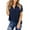 Navy-1N, variant on Mittory Women's Dressy Casual Tops Business Work Blouses White Button Down Shirts Cap Sleeve V Neck Tshirt