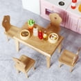 thumbnail image 4 of 5x Simulación de comedor Silla Modelo Regalos Comedor Accesorio Casa de Decoración DIY Playset para Bebés Sunnimix Juguetes de casa de muñecas, 4 of 8