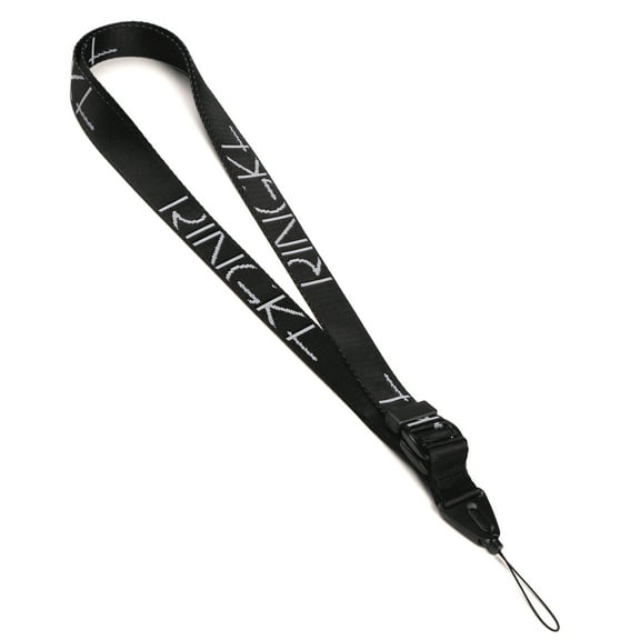 Ringke Lanyard Design Strap Lettering Shoulder Neck Hand Wrist Designed for Cell Phone Cases, Keys, Cameras & ID QuikCatch Lanyard Adjustable String - Lettering Black
