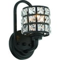 thumbnail image 3 of Vanity Art 1 Light Dimmable Matte Black Armed Sconce Lighting | Modern Fixtures Accent Wall Lights for Bedroom Entrance Doorway Dining Room Living Room Hallway Bathroom Scones S5001BK-BS01, 3 of 5