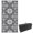 Grey, variant on Outsunny Waterproof Outdoor Rug with Carrying Bag, 9' x 18', Black and Grey