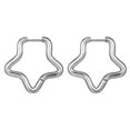 thumbnail image 1 of LYMAYTER Boucles d'Oreilles pour Femmes 1 Paire - Acier Géométrique, Multi - Formes, 1 of 7