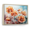 thumbnail image 2 of Designart "Moments Of Vivid Poppies II" Poppies Floater Framed Canvas Art Print, 2 of 5