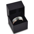 thumbnail image 3 of Charming Jewelers Tungsten Wedding Band Ring 6mm for Men Women Comfort Fit 18K Rose Gold Plated Plated Beveled Edge Brushed Polished Lifetime Guarantee Size 6.5, 3 of 4