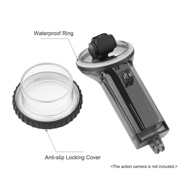 Sports Camera Waterproof Case Diving Housing Underwater 60M with Lanyard Replacement for Osmo Pocket Action Camera - Walmart.com