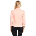thumbnail image 4 of Women's Casual Office 3/4 Long Sleeve Open Front Blazer Jacket S-3XL, 4 of 5