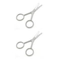 thumbnail image 1 of Decodeary 105 MM Mustache Scissors Wear-resistant Different Colors Exquisite Appearance Easy Installment Smooth Surface Beauty Bright Silver 2Set, 1 of 6