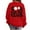 1-Red711, variant on Toddler Girl's Sweatshirt Cool Big Sis Club Daisy Print Full Sleeve Ribbed Pullover Tops Cozy Retro Hoodie Sweatshirts