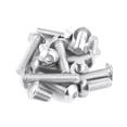 thumbnail image 6 of Fuliko 1/4-20 3/4 Inch Bolts Screws - 304 Steel Button Cap Bolts, Hex Drive, Bright , Fully Machine Thread-60 Pack, 6 of 7