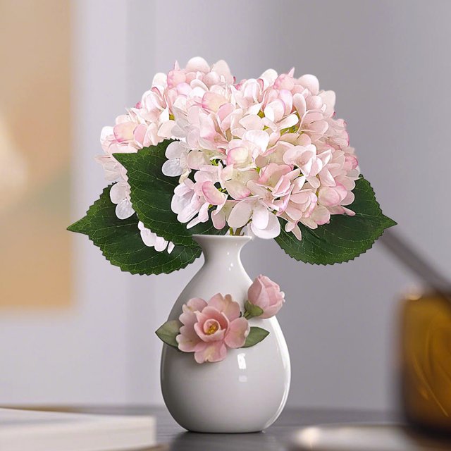 Decoración del hogar, decoración de habitaciones, decoración de paredes, hortensias artificiales, flores falsas, plantas de simulación para ramos de boda, fiestas, decoración exquisita para el hogar,