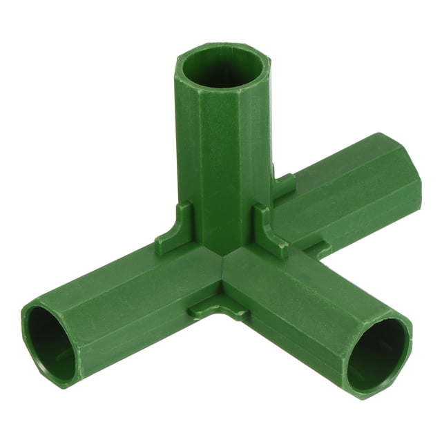Conector de Plástico 17mm 4 vías Unique Bargains para Tubería Accesorio de Jardinería paquete de 25