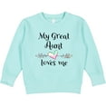 thumbnail image 2 of Inktastic My Great Aunt Loves Me Heart Toddler Sweatshirt, 2 of 4