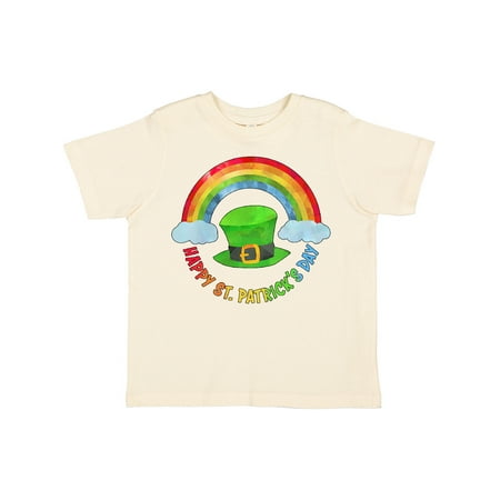 

Inktastic Happy St. Patrick s Day Rainbow and Hat Boys or Girls Toddler T-Shirt