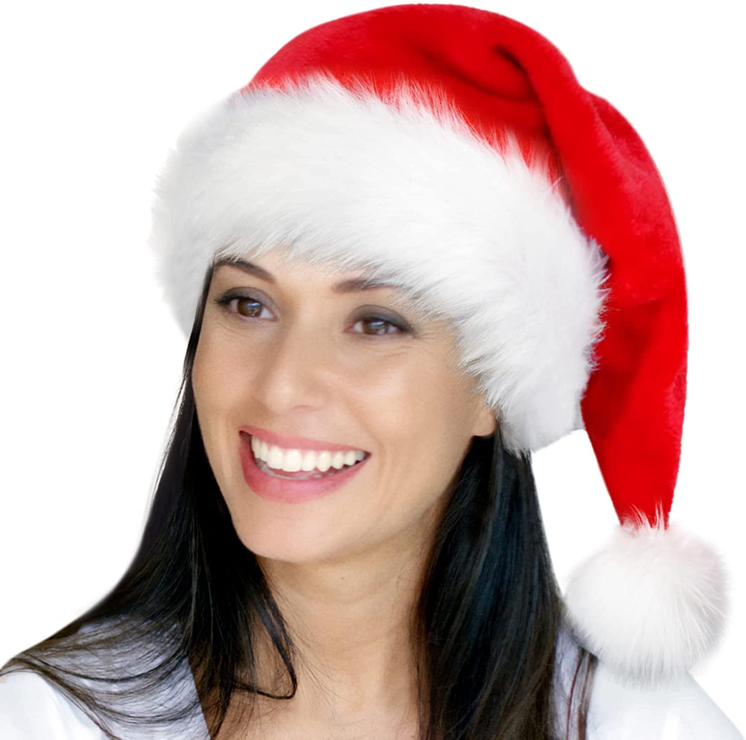 12pcs Christmas Santa Claus Hats Adult Unisex Fancy Dress Party Costume Headgear 
