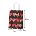 thumbnail image 2 of HOMYL 12Pcs Party Favor Tote Bag Christmas New Year Cards Valentines Day Gift Bags Black Base, 2 of 7