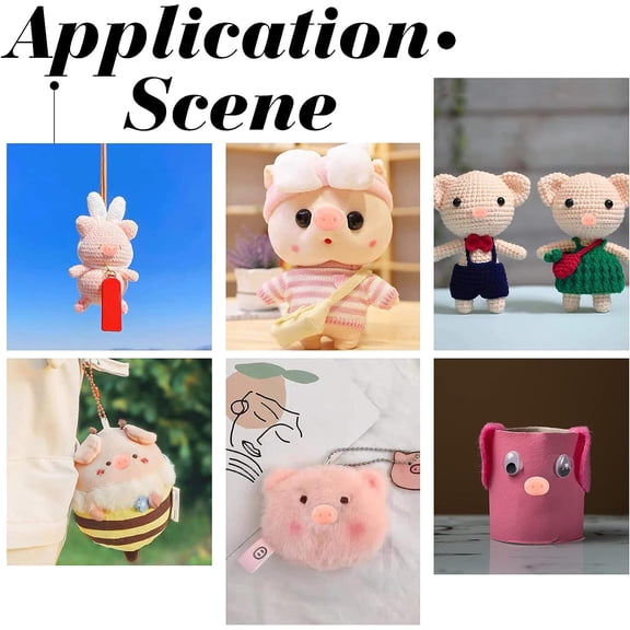 WEBEEDY 60Pcs 3 Style Oval Plastic Craft Pig Nose Doll Making Supplies Light Salmon 18.5~25.5x25~34x7~10mm 20pcs/style