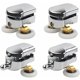 thumbnail image 1 of Shower Door Roller, 4 Double Shower Door Rollers Sliding Casters Door Replacement Wheel for Shower Stall(25mm), 1 of 5