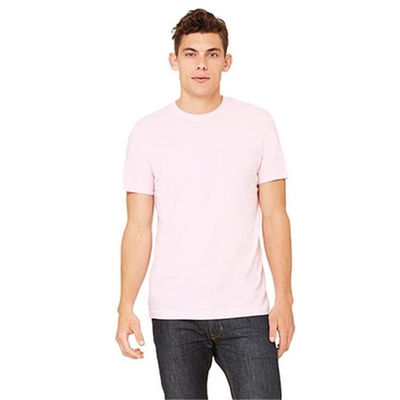 Bella 3001 Unisex Jersey Short Sleeve Tee - Pink - Small