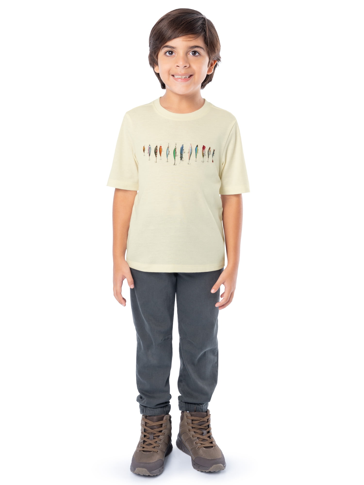 Ozark Trail Boy's Graphic Short Sleeve T-Shirt, Sizes 4-18 & Husky