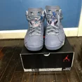 thumbnail image 3 of Air Jordan 6 Retro 2018 Jimmy Butler Diffused Blue 384664-400 Size 10 VNDS, 3 of 6