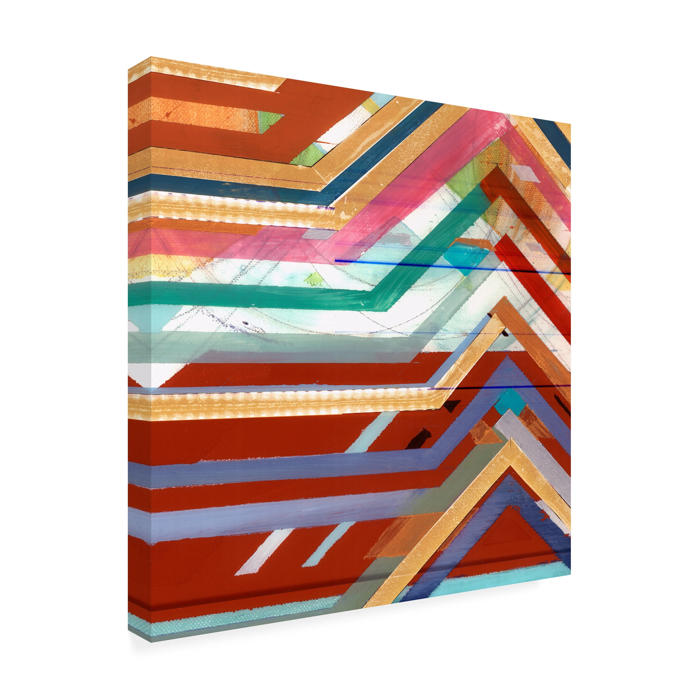 Bellissimo Art 'Zig Zag V' Canvas Art