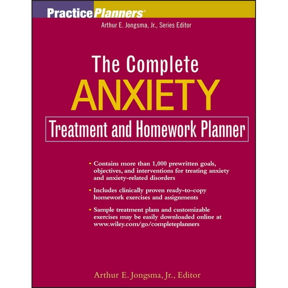 PracticePlanners The Complete Anxiety Treatment and Homework Planner, Book 186, (Paperback)
