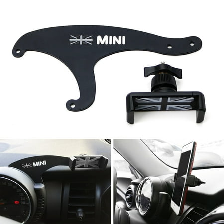 iJDMTOY Behind Tachometer Bolt-On Mount Cell Phone GPS Black Holder For MINI Cooper F54 F55 (Best Phone Mount For Mini Cooper)