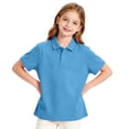 thumbnail image 6 of Abcomgle Uniform Shirts for Boys Polo Short Sleeve Pique Polo Shirts for Boys Button Down Solid Color School Uniform Shirts Breathable Collared Dress Shirts for Boys, 6 of 8