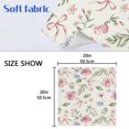 thumbnail image 3 of Iauyy Satin Napkins Set of 1- Pink-floral Bow Print DIY Printing Decoration Cloth Napkin- Easy Care for Home/Party, 3 of 7