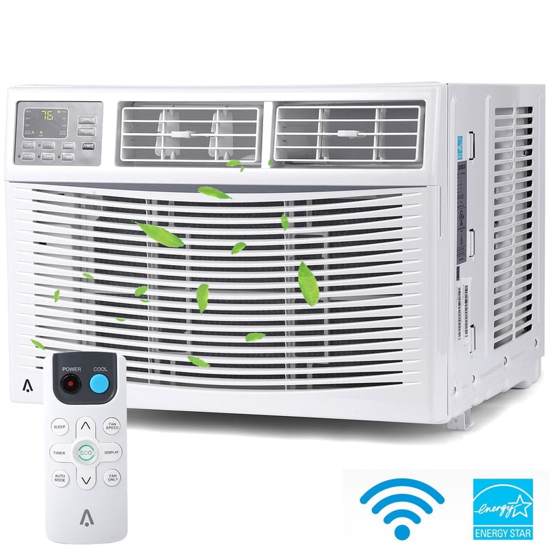 Emorefun WindowMounted Air Conditioner 10,000 BTU with APP/Remote Control, White