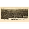 thumbnail image 2 of Burleigh 18x12 Gold Ornate Wood Framed with Double Matting Museum Art Print Titled - Warsaw New York - Burleigh 1885, 2 of 4