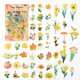 thumbnail image 1 of 100 pegatinas de flores naturales para álbumes de recortes, diseño retro, plantas, flores, pegatinas de pegado automático, pegatinas decorativas para álbumes de recortes, fundas para, 1 of 8