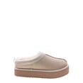thumbnail image 3 of Joyspun Women's Ultra Short Faux Suede Platform Clog Slippers, 3 of 5