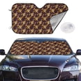thumbnail image 2 of Kdxio Sunflowers with Skull and Hand Print Windshield Sun Shade,UV Rays and Sun Heat Protection,Sunshade for Car Windshield,Car Shade Front Windshield - Small, 2 of 6