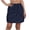 Navy, variant on ZToonmas Women's Elastic Waist Cargo Mini Skirt Drawstring and Button Detail Short Skirt with Flap Pockets Casual Utility Skirt
