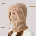thumbnail image 6 of RimdGhov Women's 3-in-1 Winter Balaklava Hat - Outdoor Windproof Knit Scarf Hat, 6 of 10