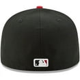 thumbnail image 4 of Men's New Era Black/Red Cincinnati Reds Road Authentic Collection On-Field 59FIFTY Fitted Hat, 4 of 6