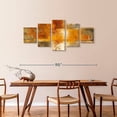 thumbnail image 3 of Elephant Stock Silver And Amber Wall Art - Horizontal Multi Panel Canvas - Living Room Wall Decor - Abstract Multi Panel - Orange And Beige Decor By Silvia Vassileva - 80" x 36", 3 of 8